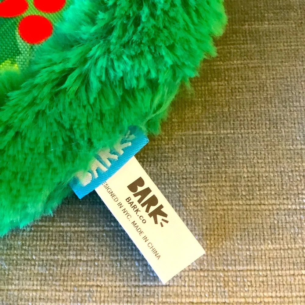 Barkbox Holiday Wreath Dog Toss, Festive Soft Yet Sturdy, Built w/ T-shi…